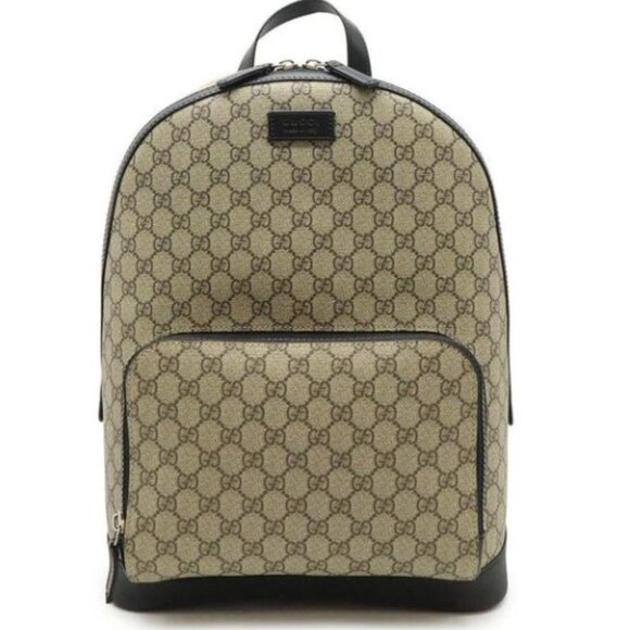 Gucci Beige and Black Large Backpack - Picture 1 of 11